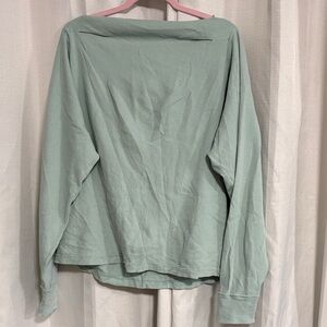 We The Free Blue/Green Oversized Long Sleeve